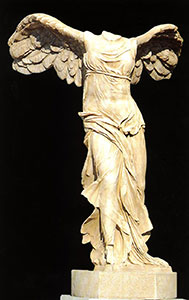 Escultura:  A Vitoria de Samotracia